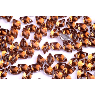 Matubo GemDuo Backlit Peach 40010/27102 | Czech Glass 8x5mm