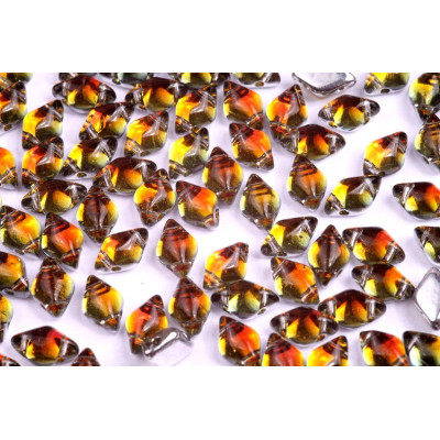 Matubo GemDuo 8x5mm Backlit Tequila 40010/28002 | Czech Glass Beads