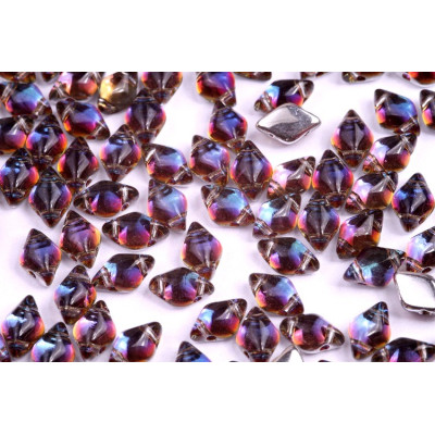 Matubo GemDuo 8x5mm Iridescent Crystal 40010/29942 | Glass Beads
