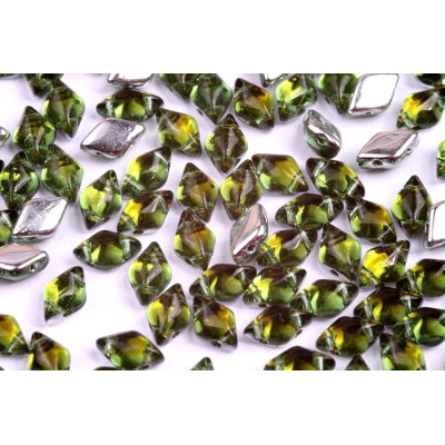 Matubo GemDuo 8x5mm Backlit Menthol 50100/26732 | Czech Glass Beads