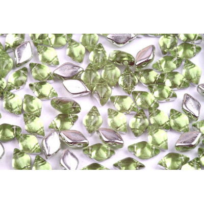 Matubo GemDuo Czech Glass Beads Backlit Ice 50400/27002 8x5mm