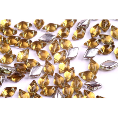 Matubo GemDuo Beads Backlit Peach 50400/27102 8x5mm | Czech Glass