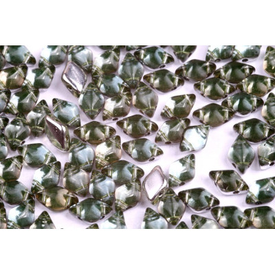 Matubo GemDuo Czech Beads 8x5mm Crystal Silver 26901 | 2-Hole