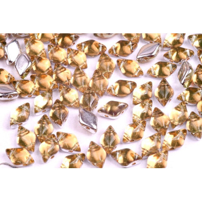 Matubo GemDuo 8x5mm Backlit Peach 80130/27102 | Czech Glass Beads