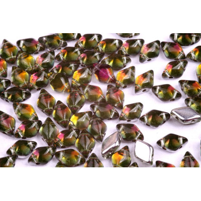 Matubo GemDuo 8x5mm Backlit Pink Mist 80130/29536 | Czech Glass