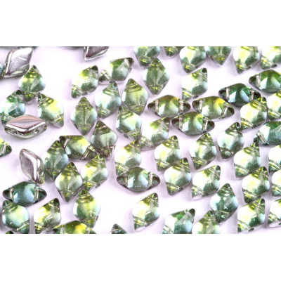 Matubo GemDuo 8x5mm Backlit Uranium 80130/29801 | Czech Glass Beads