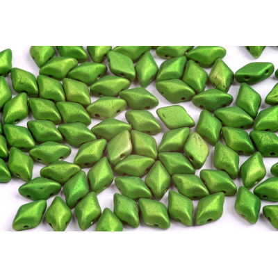 Matubo GemDuo Beads 8x5mm Metalust Apple Green 23980/24305