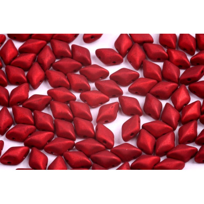 Matubo GemDuo 8x5mm Matte Metallic Red 23980/24309 | Czech Beads