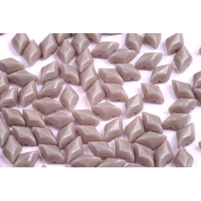 Matubo GemDuo Czech Glass Beads 8x5mm Opaque Grey 43020