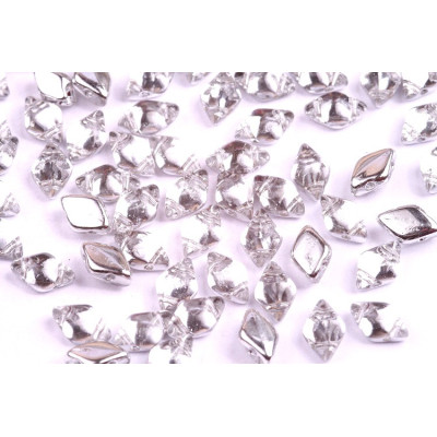 Matubo GemDuo Beads 8x5mm Backlit Crystal 00030/27002 | Czech Glass