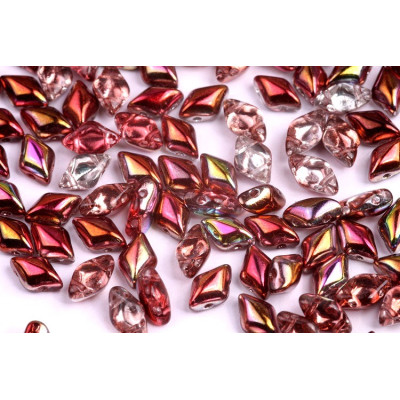 Matubo GemDuo Magic Red Brown 8x5mm 00030/95200 | Czech Glass Beads