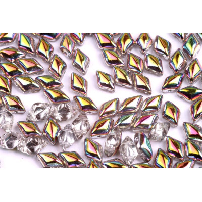 Matubo GemDuo Crystal Vitrail 00030/28101 8x5mm | Czech Glass