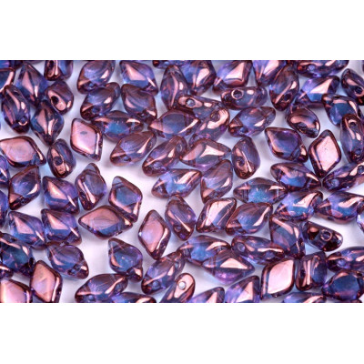 Matubo GemDuo 8x5mm Vega on Crystal 15726 | 2-Hole Czech Beads