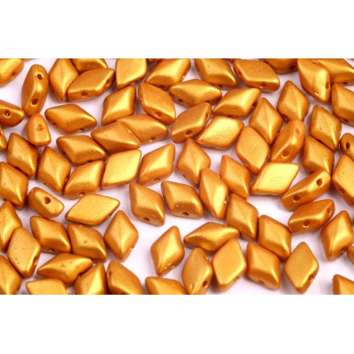 Matubo GemDuo 8x5mm Gold Shine Yellow Sun 02010/24101 | Czech Beads