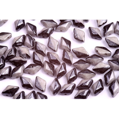 Matubo GemDuo Duets 8 x 5mm Black Gray Luster GD8503849-14449