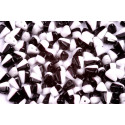 Matubo Nib-Bit Duets Black/White 6x5mm NB6503849 | Two-Hole Beads
