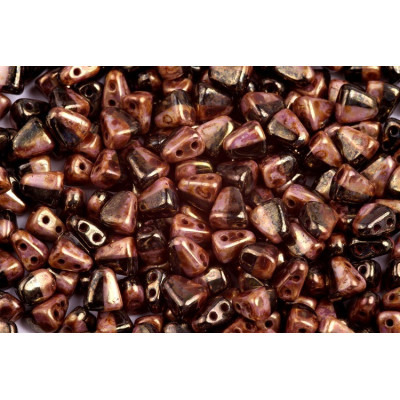 Matubo Nib-Bit 6x5mm Black/White Bronze Luster NB6503849-15695