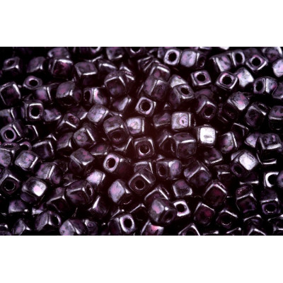 Cubix 4x4 mm N. 75 Opaque Jet Black Metallic Dark Blue