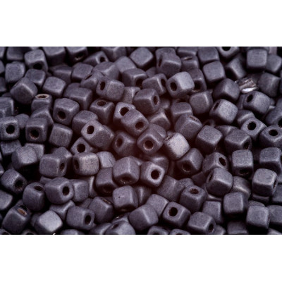 Cubix 4x4 mm N. 77 JET HEMATITE MAT