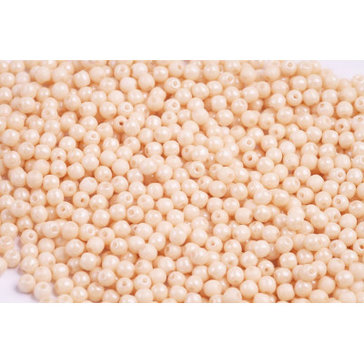 Round Beads 3mm White Alabaster Light Beige 02010/14413 | Czech Glass