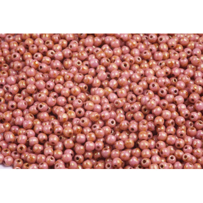 Czech Round Beads 3mm White Alabaster Travertine Red 02010/65491