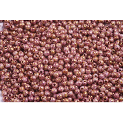 Round Beads 3mm White Pink Terracotta 02010/15696 | Czech Glass