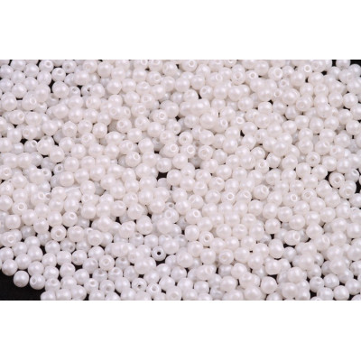 Round Beads 3mm Pearl Shine White 02010/24001 | Rutkovsky