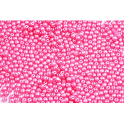 Round Beads 3mm Pearl Shine Light Pink 02010/24004 | Rutkovsky