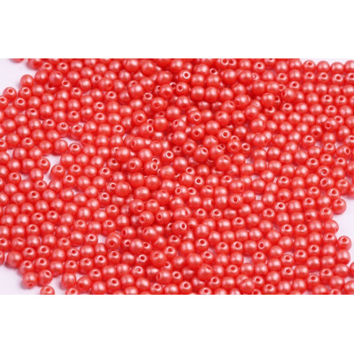 Round Beads 3mm Pearl Shine Light Coral 02010/24006 | Rutkovsky