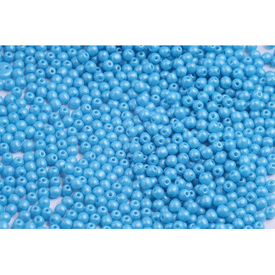 Round Beads 3mm Pearl Shine Aqua 02010/24008 | Rutkovsky Glass