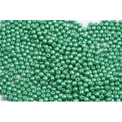 Round Beads 3mm Pearl Shine Light Green 02010/24010 | Rutkovsky