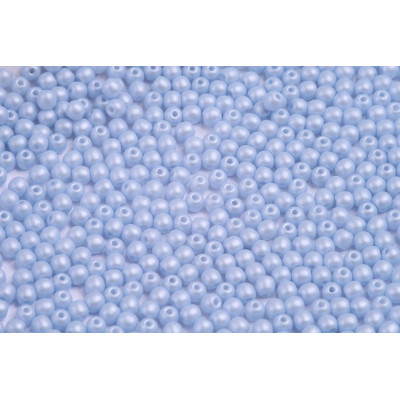 Round Beads 3mm Powder Blue Pearl 02010/29310 | Czech Glass Beads
