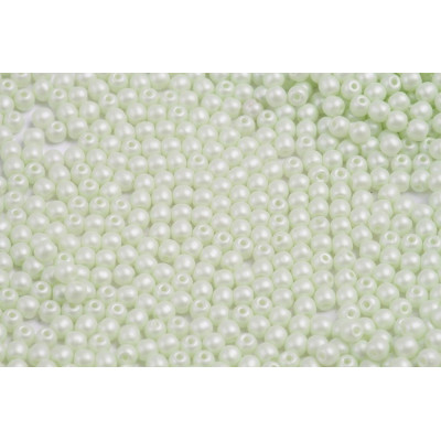 Round Beads 3mm Powder Green Pearl 02010/29315 | Czech Glass