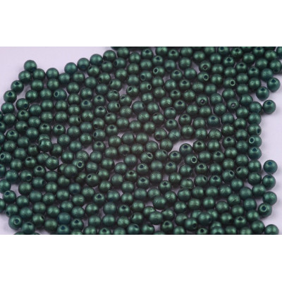 Round Beads 3mm Gold Shine Dark Green 02010/24105 | Rutkovsky