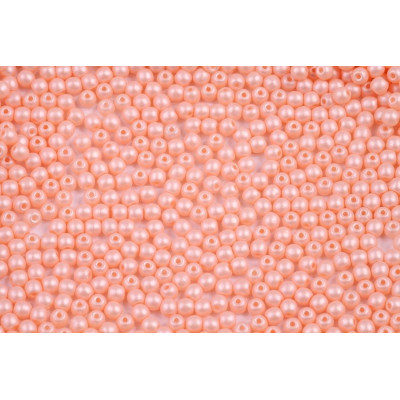 3mm Round Beads Matte Pearl Orange Cotton Candy 29303 | Rutkovsky