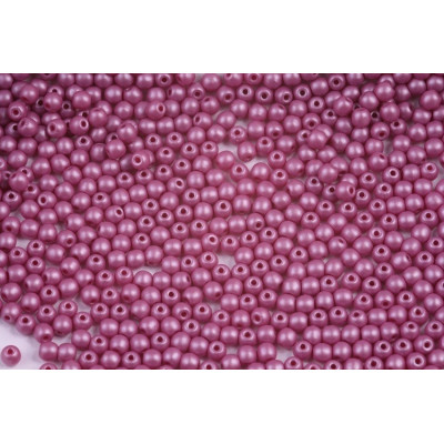 Czech Glass Round Beads 3mm Matte Pearl Purple 29364 | Rutkovsky