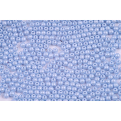 Round Beads 3mm Matte Pearl Light Blue 00030/29310 | Rutkovsky Glass