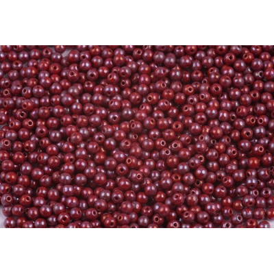Czech Round Beads 3mm Burgundy Nebula 93200/15001 | Glass Beads