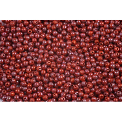 Rutkovsky Round Beads 3mm Opaque Orange Nebula 93130/15001