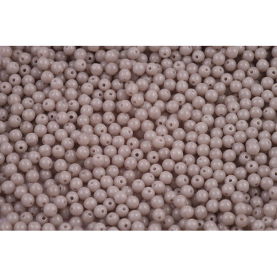 Czech Round Beads 3mm Ashen Grey 43010 | Rutkovsky Glass