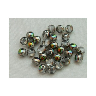 Round Beads 6mm Crystal AB 2249 | Czech Glass Beads