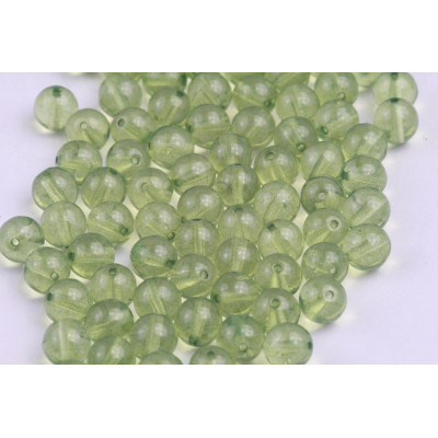 Round Beads 6mm Peridot Green 10034 | Czech Glass Beads