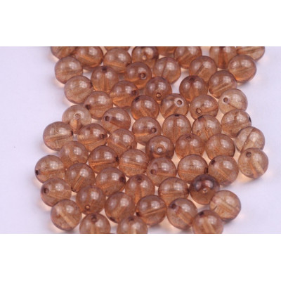 Round Beads 6mm Brown 10006 | Czech Glass Rutkovsky