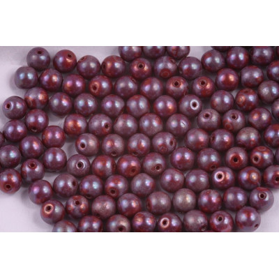 Round Beads Burgundy Nebula 93200/15001 6mm | Rutkovsky