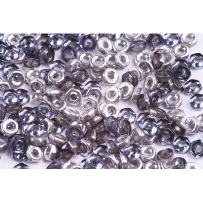 Hex Nut Beads 2x5mm Backlit Periwinkle 00030/26901 | Rutkovsky
