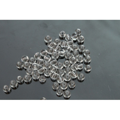 Round Beads 4mm Crystal 00030 | Czech Glass Rutkovsky