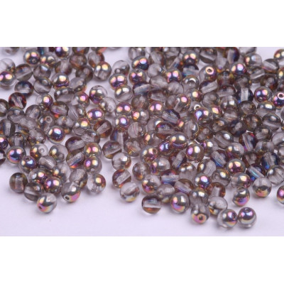 Round Beads 4mm Crystal Volcano 00030/29936 | Czech Glass Beads