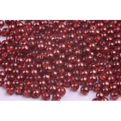 Round Beads 4mm Copper 10024 AL Rutkovsky Czech Glass | 70 pcs