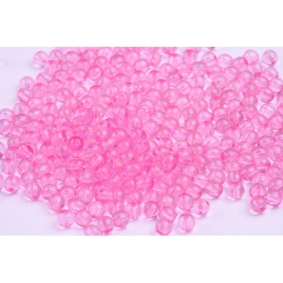 Round Beads 4mm Pink 10009 | Rutkovsky Tschechische