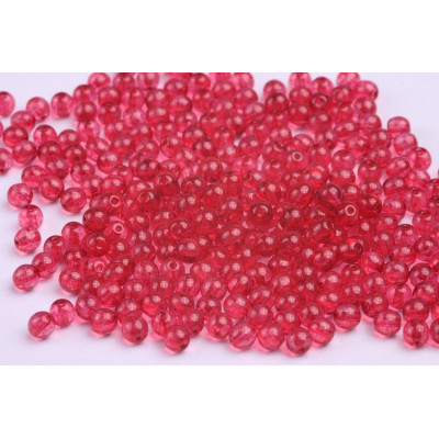 Round Beads 4mm Fuchsia Pink 10007 | Czech Glass Beads